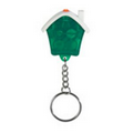 Green Light Up Keychain with Tape Measure